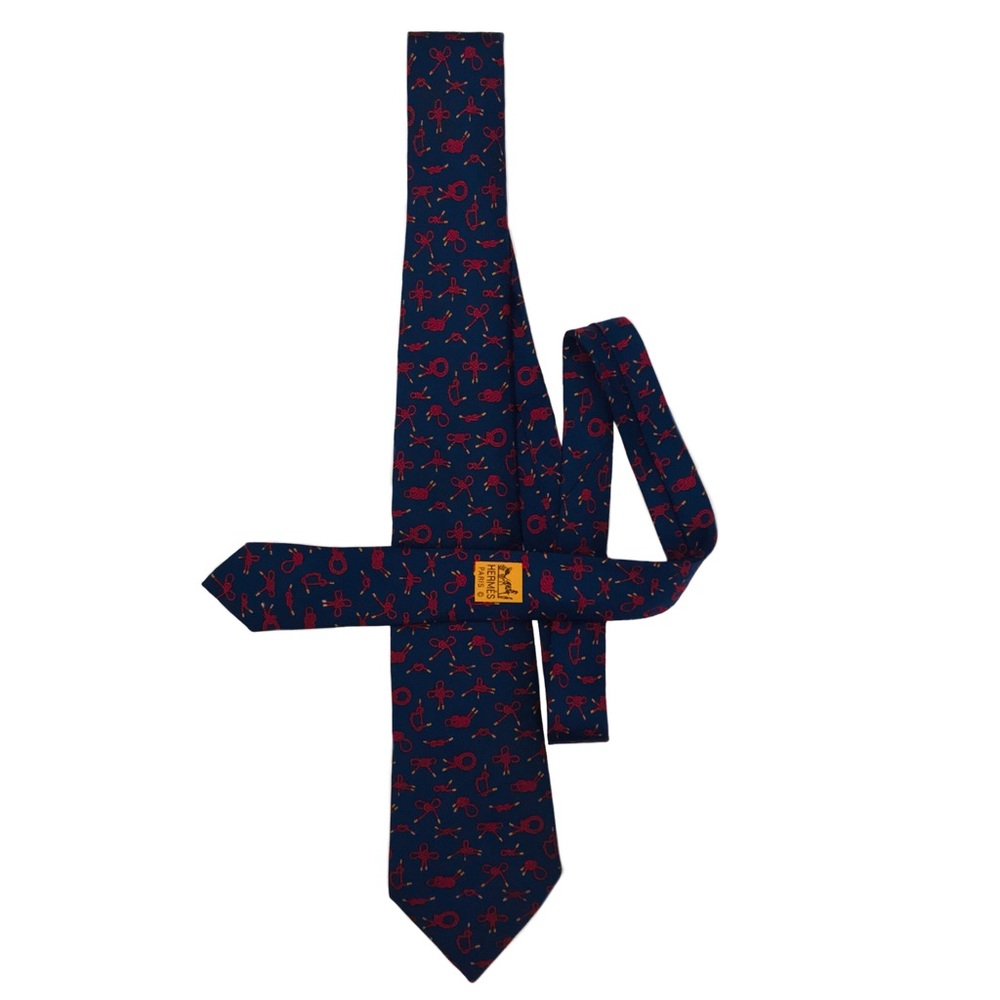 HERMÈS Whimsical Ropes Tie Includes HERMÈS Tie Box - Picture 5 of 5